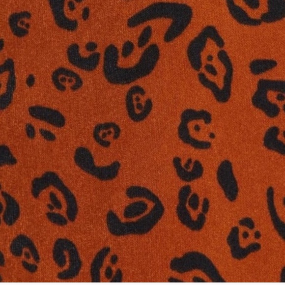 Nordstrom Row A Square Neck Cheetah Midi Dress - Picture 4 of 12